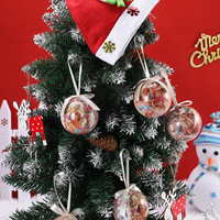 Weihnachtsdekorationen Ornamente DIY Kleine Baumkugeln Desktop-Dekoration Schaufenster Großhandel Modell 75-008 Geschenkbox Ohne Aufdruck