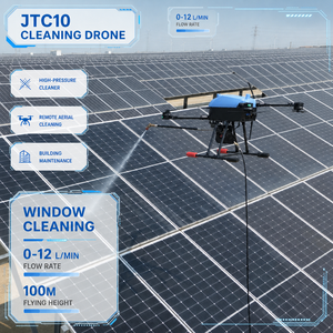 Drone de nettoyage industriel, nettoyeur à jet d'eau haute pression, UAV, solution d'équipement de nettoyage de façade de bâtiment pour les immeubles de grande hauteur - Product Image 1