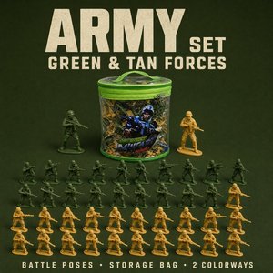 Set di Mini Soldatini Militari in Plastica ABS, Giocattoli Graffiti, 100 Pezzi Figurine in PVC per Bambini e Bambine - Product Image 2