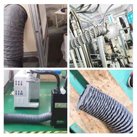 Tuyau flexible pliable portable en PVC ignifuge, conduit en tissu, bâche d'ingénierie extérieure, tuyau d'évacuation d'air