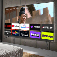 OEM 50 pulgadas Smart LED TV Full HD 1080P 2K Android TV con interfaz LAN de pantalla plana para hoteles