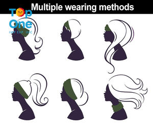 Top One unisexe mince bandeau Logo personnalisé résistant à l'eau et en vrac livraison gratuite Skinny Sport tissu haut noeud bandeau - Product Image 6