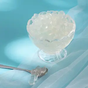 1kg de gelatina de cristal sin cocer lista para comer cristal Bobo bola de cristal instantánea ingredientes de té de burbujas