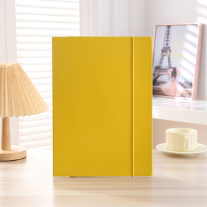 Carpeta con logotipo personalizado al por mayor, varios colores con banda elástica, carpeta de papel para oficina y escuela - Product Image 5