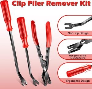 Kit de 7 outils de démontage de garnitures de voiture avec outil de levier et pinces à clips pour le démontage sûr des panneaux intérieurs de voiture, du tableau de bord - Product Image 3