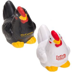 Bola de estrés de juguete antiestrés de Pu de pollo con logotipo personalizado - Product Image 1