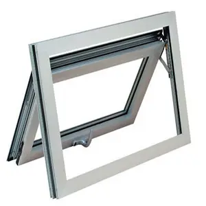 Customizable Designed Simple Installation Awning Outward Opening Upvc Frame Awning Window