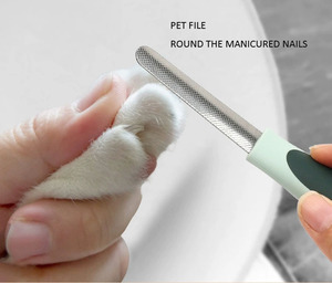 Kits de aseo para mascotas para limpiar el pelo de perro, peine de nudo abierto, cepillo de masaje para baño de gatos, cortaúñas para perros, cuenco para perros - Product Image 4