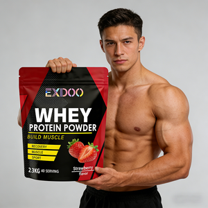 Yetişkinler İçin Süper Gıda Whey <span class=keywords><strong>Protein</strong></span> İzolat Tozu - Porsiyon Başına 50g+ <span class=keywords><strong>Protein</strong></span> İçeren Sporcu Besin Takviyesi Kas Gelişimi Desteği - Product Image 1