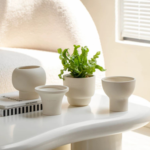 Home Balcony Decoration <b>Succulent</b> Bonsai <b>Pots</b> High Quality Modern Garden Terracotta <b>Pot</b> Ceramic Flower <b>Pots</b> - Product Image 4