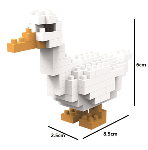 Set Puzzle Diy blok bangunan hewan kartun Model 3d partikel Mirco plastik laris mainan bata bongkar pasang figur Mini untuk hadiah anak-anak - Product Image 4