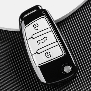 Accessoires de mode en TPU pour <span class=keywords><strong>porte</strong></span>-clés de voiture <span class=keywords><strong>Audi</strong></span> A1 A3 8P 8L A4 A5 B6 B7 A6 A7 C5 C6 4F Q3 Q5 Q7 Q8 TT S3 S4 S6 <span class=keywords><strong>RS</strong></span> sans clé - Product Image 3