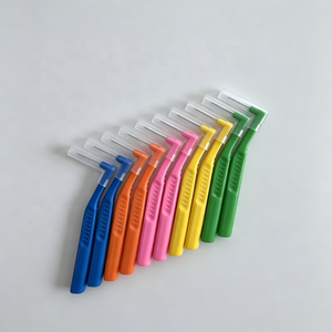 Brosse <span class=keywords><strong>interdentaire</strong></span> en forme de L, taille personnalisée, logo, poils en nylon, vente en gros, directement de l'usine - Product Image 1