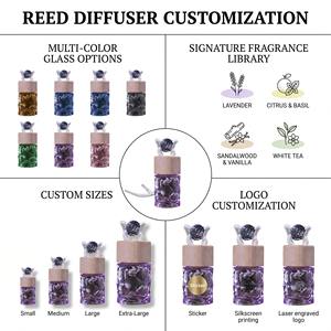Premium Colorful Auto Air Freshener Set For Luxury Travel Night Natural Essential Oil Infused Gift Box Set Glass <b>Bottle</b> Box - Product Image 2