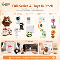 Jouet en peluche AI Léopard à oreilles, unisexe, avec vibration, capteur tactile, clonage vocal, mémoire longue durée, 50+ langues, yeux LED, WiFi, cadeau