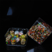 Boîtes à gâteaux en plastique transparent carrées en gros, boîtes à dessert en mousse, boîtes à tiramisu, emballage de gâteaux