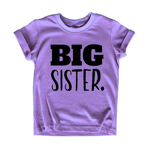 Gros Bébé Filles Boutique Vêtements Coton Rose Lettre <span class=keywords><strong>Grande</strong></span> <span class=keywords><strong>Soeur</strong></span> À Manches Courtes T-<span class=keywords><strong>Shirt</strong></span> - Product Image 2