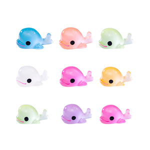 Sáng Mini Nhựa Động Vật Cá Heo Bức Tượng Nhỏ Phát Sáng Trong Bóng Tối Dễ Thương Thu Nhỏ Cá Heo Cho Micro Cổ Tích Vườn Cảnh Quan Hồ Cá - Product Image 5