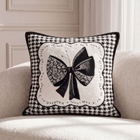 Housse de coussin tissée moderne de luxe pour canapé