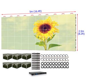 شاشة LED مقاس 5م × 2.5م للفعاليات، شاشة عرض LED بدقة P2.976، جدار فيديو LED للإيجار مقاس 16 قدم × 8 قدم، لوحة شاشة LED للمعارض - Product Image 4