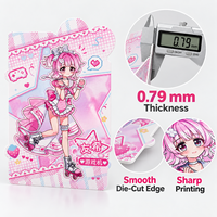 Cartes à collectionner d'anime découpées sur mesure, en papier écologique et durable, forme personnalisée, fabricant d'impression de cartes OEM