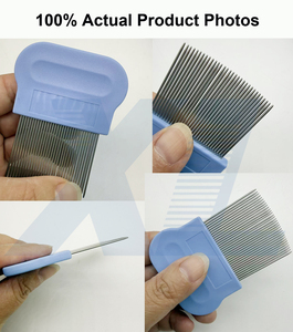 Peine Profesional para Piojos y Liendres de Uso Humano, Punta Redondeada, Seguro, No Daña el Cuero Cabelludo, Dientes Duraderos de Alta Calidad, Peine para Pulgas de Acero Inoxidable para el Hogar - Product Image 6