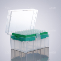 Embouts de pipette transparents jetables de 10 µL, 32 mm, fournitures de laboratoire en rack