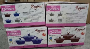 Fabriek Direct 6 Stuks <span class=keywords><strong>Set</strong></span> <span class=keywords><strong>Dessini</strong></span> 24/28/32Cm Kookgerei <span class=keywords><strong>Set</strong></span> Nieuwe Chinese Stijl Kookpot <span class=keywords><strong>Set</strong></span> Anti-<span class=keywords><strong>Stick</strong></span> Kookgerei Graniet - Product Image 5