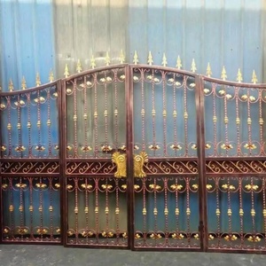 Elegante cancello in ferro battuto moderno fatto a mano - Product Image 5