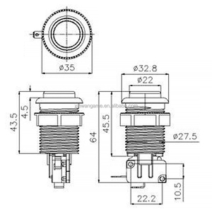 Happ Phong Cách 28Mm Push Button Thiết Bị Chuyển Mạch Nhựa Nut Cho Đồng Tiền Hoạt Động <span class=keywords><strong>Arcade</strong></span> Stick Trò Chơi Video <span class=keywords><strong>PS4</strong></span> Điều Khiển Khác Chơi Game Máy - Product Image 6
