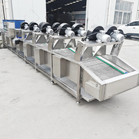 Industriële luchtblaasdroger, transportbandtype ventilatorluchtdroger voor het ontwateren van groenten, fruit en snacks in zakjes