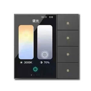 TIANLAI F3-Pro Zigbee kablosuz Luxucry uzaktan kumanda akıllı ev işık dokunmatik Screent anahtarı - Product Image 3