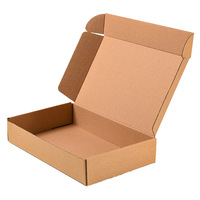 Boîtes d'expédition en carton ondulé Kraft personnalisables, doublées d'éponge biodégradable, fermeture magnétique, pelliculage mat, emballage plat, recyclables