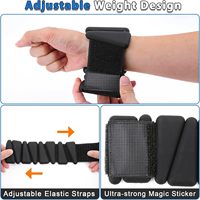 Pesas Magnéticas Ajustables de 2LB para Entrenamiento de Resistencia, Bandas de Peso para Tobillos y Muñecas, Pesas de Ejercicio para Tobillos y Muñecas