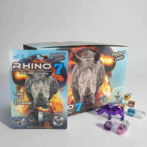 Emballage de pilules de sexe rhinocéros personnalisé OEM Boîte d'emballage en papier blister pour amélioration masculine - Product Image 2