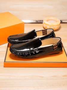 Zapatos Oxford de cuero de vaca con entresuela de goma retro, forro, suela exterior y parte superior de tela de caucho/látex de grano completo, espumados, para todas las estaciones. - Product Image 4