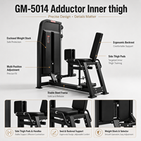 Machine commerciale de luxe à charge par poulies pour adducteurs de hanche, entraîneur de cuisses intérieures assis, équipement de fitness et de musculation pour salle de sport