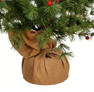 <span class=keywords><strong>Sapin</strong></span> de Noël artificiel en épicéa de <span class=keywords><strong>120</strong></span> <span class=keywords><strong>cm</strong></span>, pré-décoré avec baies rouges, cônes de pin et aiguilles de pin réalistes, base de table - Product Image 2