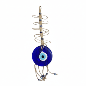 Ornement en macramé Evil Eye Décoration créative et originale (32x9cm) - Product Image 2
