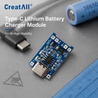 Module de charge de batterie au lithium 18650 CA-033 5V 1A Type-C Micro USB avec protection, double entrée, module de charge Li-ion OEM