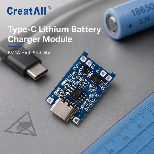 CA-033 5V 1A Type-C Micro USB 18650 Lithium Battery Charger Board with Protection Dual Input Li-ion Charging Module OEM