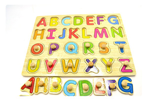Fruit Educatie Schattige Ontwerpen Gekoppeld Puzzels Hout Kleurrijke 2d Puzzel Hand Greep Plaat Houten Peg Puzzels - Product Image 6