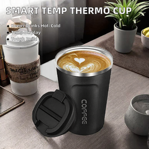 2025 Stainless Steel Travel <b>Coffee</b> Cup 350/450ml LED Smart Temperature Display Thermo Tumbler for Back School Vacuum Bottle <b>Can</b> - Product Image 2