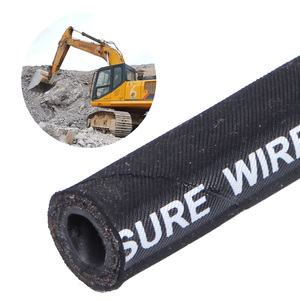 <span class=keywords><strong>Manguera</strong></span> hidráulica de alta presión de alta temperatura de caucho sintético trenzado de alambre para maquinaria de ingeniería o camiones pesados - Product Image 1