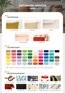 Queeneo bán buôn tùy chỉnh Halloween ném gối ma bí ngô trứng đệm bìa với móc vòng chần thêu - Product Image 5