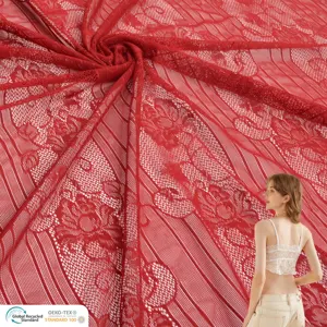 5032 # OEM Hot Sale Zeal Strick Dessous Kleid Braut Stretch Tüll Elastic Floral Spandex Nylon 1,5 m Spitzens toff