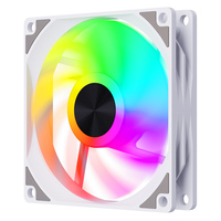 Ventilateur de châssis PC ARGB à roulement fluide SNOWMAN AK120-ARGB-WH 120 mm, 5 V, 20 dBA, silencieux, haut débit d'air, 38 CFM, refroidissement haute performance