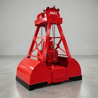 Grappin hydraulique autonome à batterie de 8 m³ pour le chargement et le déchargement du charbon, du coke et du minerai de fer, avec télécommande sans fil