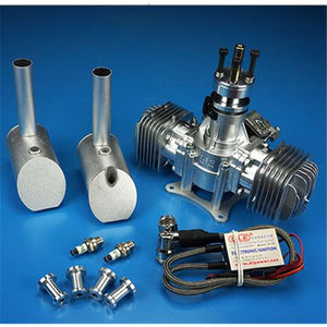 2023 News DLE60 DLE 60 RC <b>Airplane</b> Gasoline Engine Twin-cylinder Two-stroke Side Exhaust Natural Wind-cooled Hand Start 60cc Dis - Product Image 3