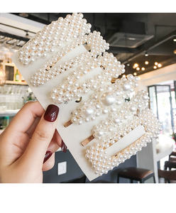 Ensemble d'épingles à cheveux de 39 styles pour femmes et filles Accessoires pour cheveux Ensemble de pinces à cheveux en perles et strass Barrettes épingle à cheveux - Product Image 5